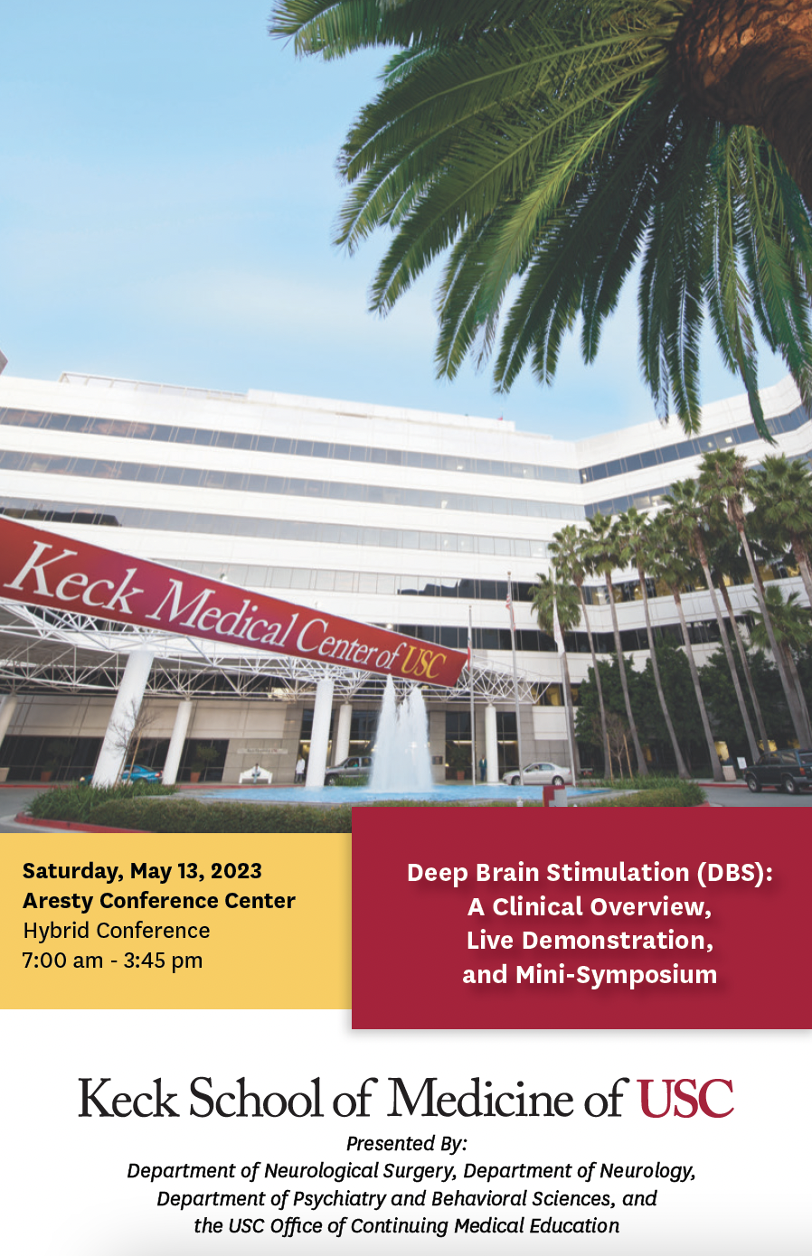Deep Brain Stimulation: A Clinical Overview, Live Demonstration, and Mini Symposium Banner